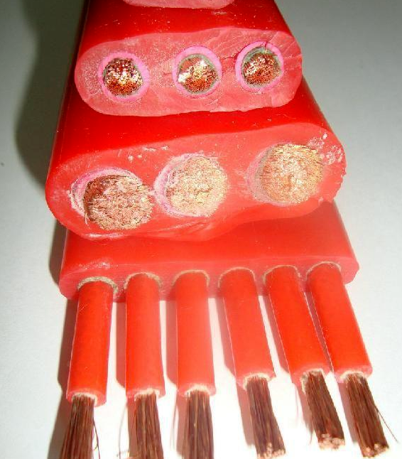 6硅橡膠扁電纜 6硅橡膠扁電纜